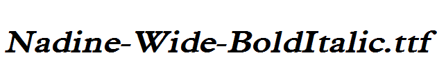 Nadine-Wide-BoldItalic.ttf