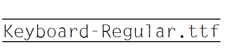 Keyboard-Regular.ttf