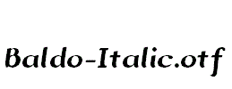 Baldo-Italic.otf