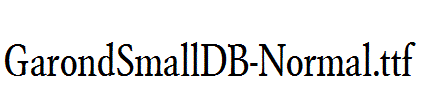 GarondSmallDB-Normal.ttf