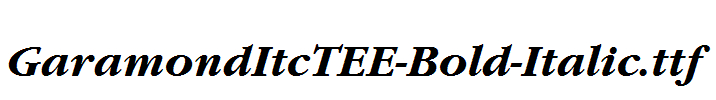 GaramondItcTEE-Bold-Italic.ttf