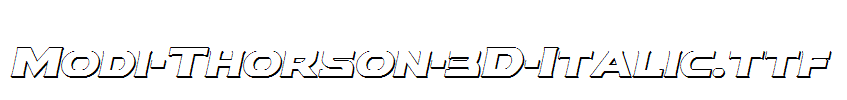 Modi-Thorson-3D-Italic.ttf