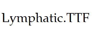 Lymphatic.ttf