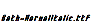 Bath-NormalItalic.ttf