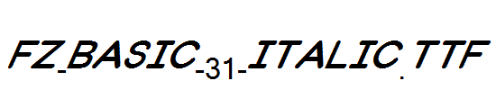 FZ-BASIC-31-ITALIC.ttf