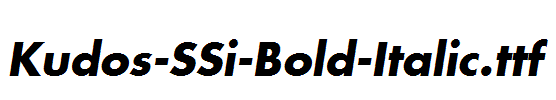 Kudos-SSi-Bold-Italic.ttf