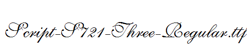 Script-S721-Three-Regular.ttf