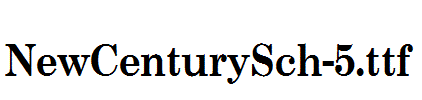 NewCenturySch-5.ttf