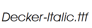 Decker-Italic.ttf