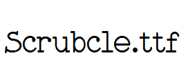 Scrubcle.ttf