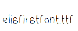 elisfirstfont.ttf