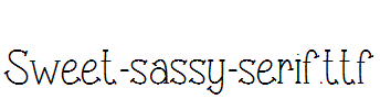 Sweet-sassy-serif.ttf