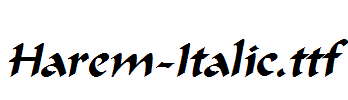 Harem-Italic.ttf