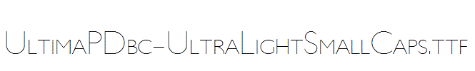 UltimaPDbc-UltraLightSmallCaps.ttf