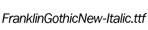 FranklinGothicNew-Italic.ttf