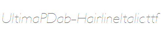 UltimaPDab-HairlineItalic.ttf