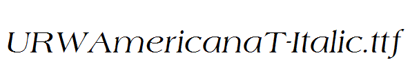 URWAmericanaT-Italic.ttf