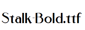 Stalk-Bold.ttf