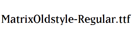 MatrixOldstyle-Regular.ttf