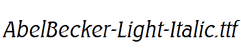 AbelBecker-Light-Italic.ttf