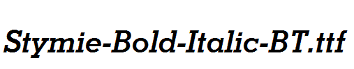 Stymie-Bold-Italic-BT.ttf