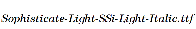 Sophisticate-Light-SSi-Light-Italic.ttf