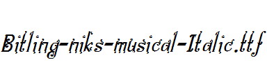 Bitling-niks-musical-Italic.ttf