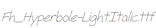 Fh_Hyperbole-LightItalic.otf