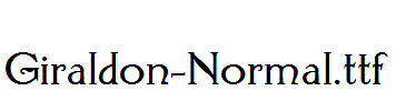 Giraldon-Normal.ttf