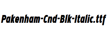 Pakenham-Cnd-Blk-Italic.ttf