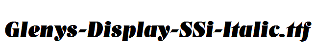 Glenys-Display-SSi-Italic.ttf