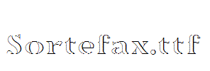 Sortefax.ttf