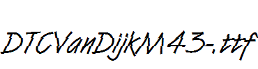 DTCVanDijkM43-.ttf