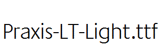 Praxis-LT-Light.ttf