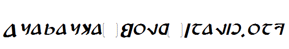 Anayanka-Bold-Italic.otf