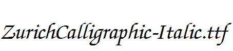 ZurichCalligraphic-Italic.ttf