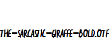 the-sarcastic-giraffe-Bold.otf