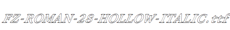 FZ-ROMAN-28-HOLLOW-ITALIC.ttf