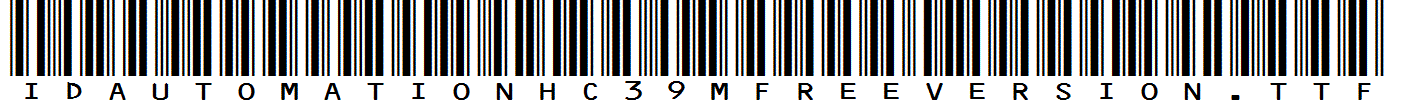 IDAutomationHC39MFreeVersion.ttf