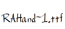 RAHand-1.ttf