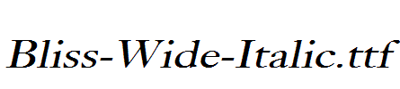 Bliss-Wide-Italic.ttf