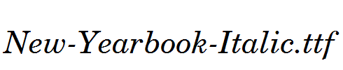 New-Yearbook-Italic.ttf