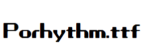 Porhythm.ttf