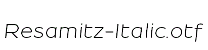 Resamitz-Italic.otf