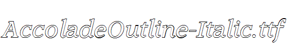 AccoladeOutline-Italic.ttf