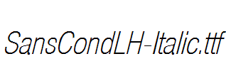 SansCondLH-Italic.ttf