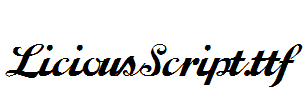 LiciousScript.ttf