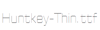 Huntkey-Thin.ttf