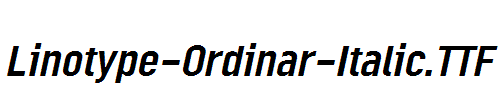 Linotype-Ordinar-Italic.ttf