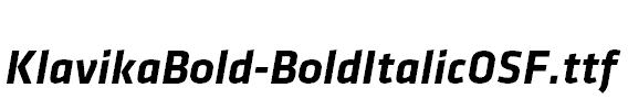 KlavikaBold-BoldItalicOSF.ttf